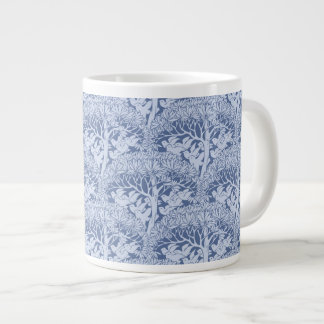 Art nouveau fåglar genom Träd Mönster Jumbo Mugg