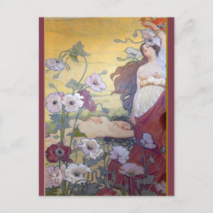 art nouveau Fantasy 1 Vykort