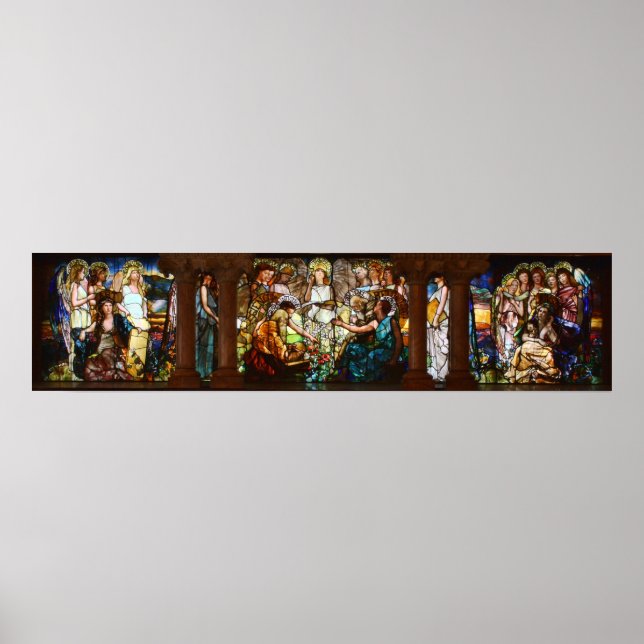 Art nouveau, fastsatt av Louis Comfort Tiffany Poster (Framsidan)