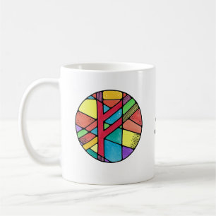 Art Nouveau Fehu Run-mugg – RIKEDOM! Kaffemugg