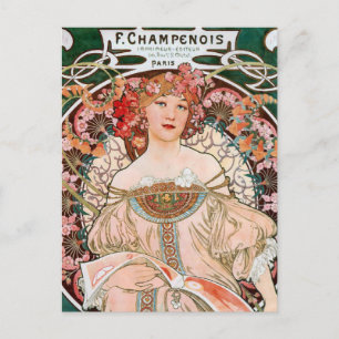 art nouveau Fine Art-vykort Vykort