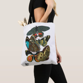 Art Nouveau Fjäril - Vintage E.A. Séguy Pochoir Tygkasse