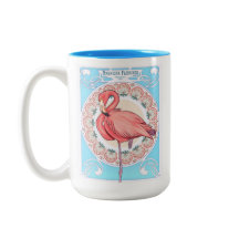 Art nouveau Flamingo Mugg