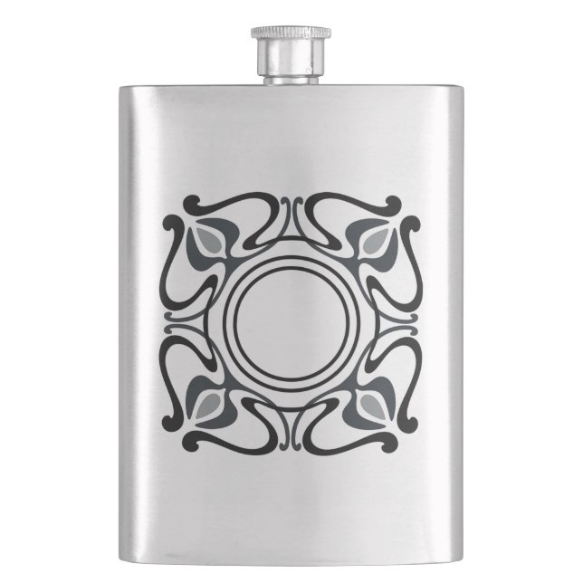 Art Nouveau-flaska Fickplunta (Framsidan)