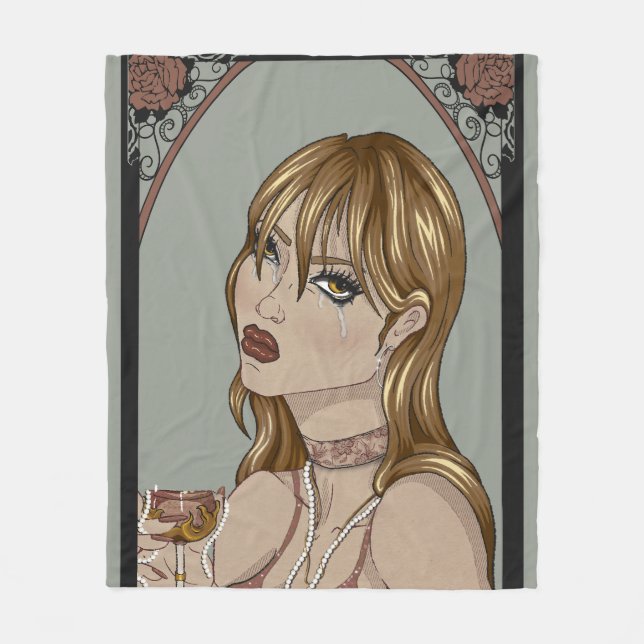 Art Nouveau Fleecefilt (Framsidan)