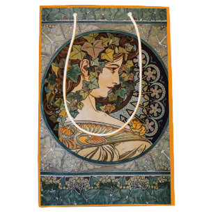 Art Nouveau-flicka av Alphonse Mucha