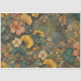 Art Nouveau Floral Decoupage Tissue Paper
