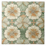 Art Nouveau Floral Pattern  Kakelplatta<br><div class="desc">Shop Art Nouveau Floral Pattern ceramic tile for stunning style and durability. Beautify kitchens,  bathrooms,  and more with unique vintage flair!</div>