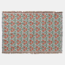 Art Nouveau Floral Throw Blanket Filt