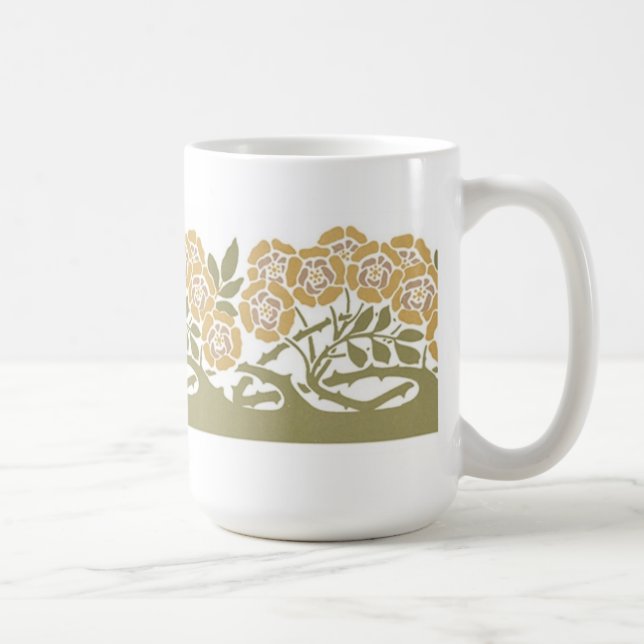 Art nouveau Flowers - Mugg (Höger)