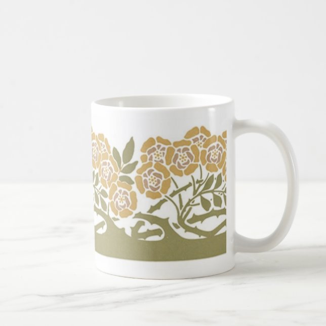 Art nouveau Flowers - Mugg (Höger)