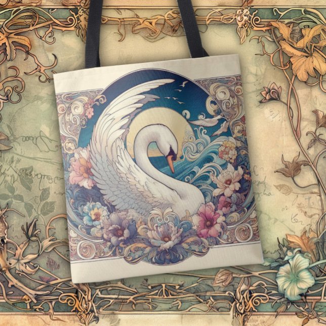 Art Nouveau Flowing Lines of Beauty Tygkasse (Skapare uppladdad)
