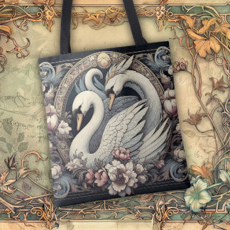 Art Nouveau Flowing Lines of Beauty Tygkasse