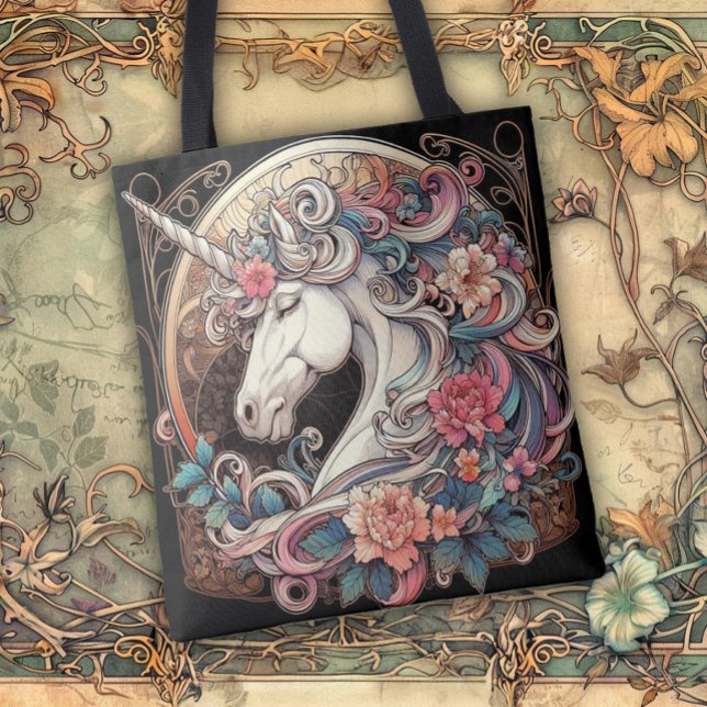 Art Nouveau Flowing Lines of Beauty Tygkasse (Skapare uppladdad)