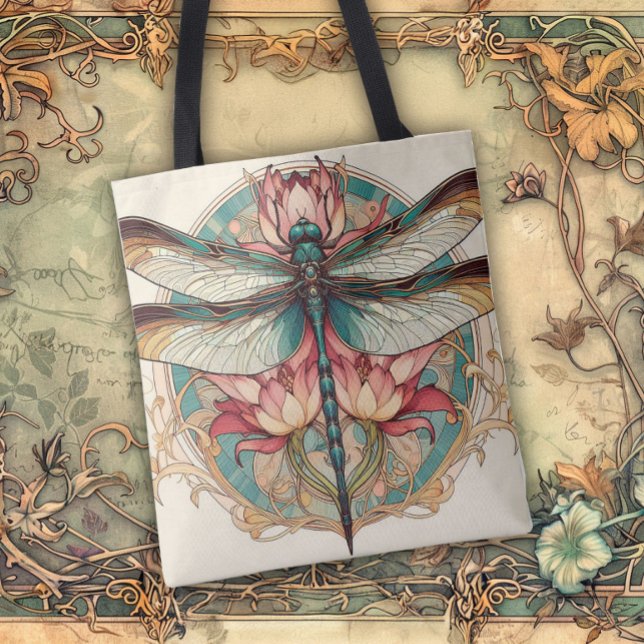 Art Nouveau Flytande Skönhetslinjer Tygkasse (Skapare uppladdad)