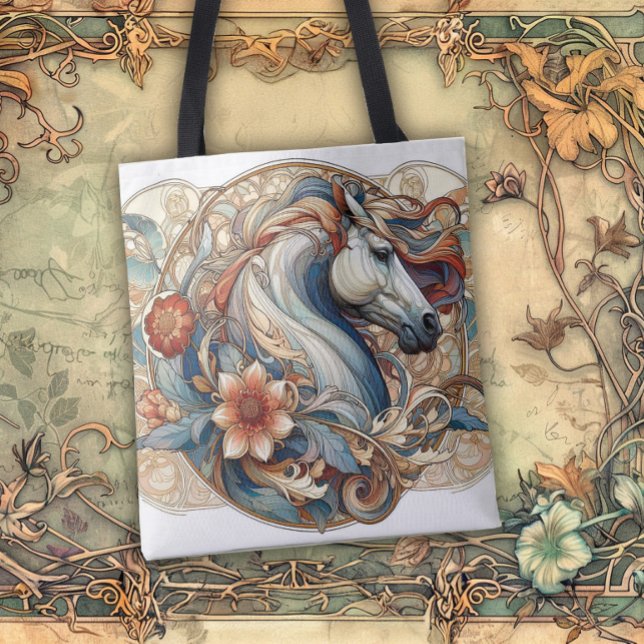 Art Nouveau Flytande Skönhetslinjer Tygkasse (Skapare uppladdad)