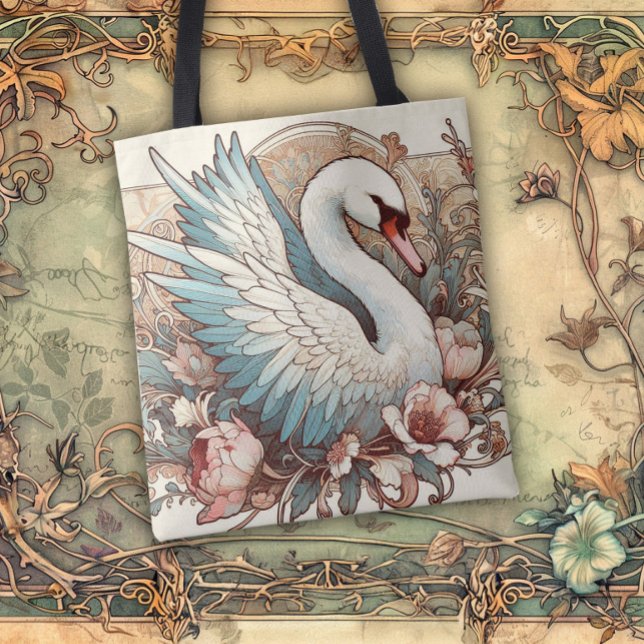 Art Nouveau Flytande Skönhetslinjer Tygkasse (Skapare uppladdad)