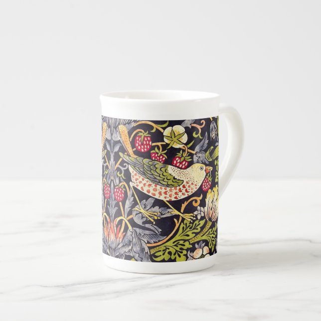 Art nouveau för blommigt för William Morris Benporslin Mugg (Framsida höger)