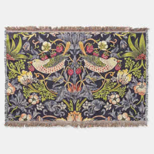 Art nouveau för blommigt för William Morris Filt