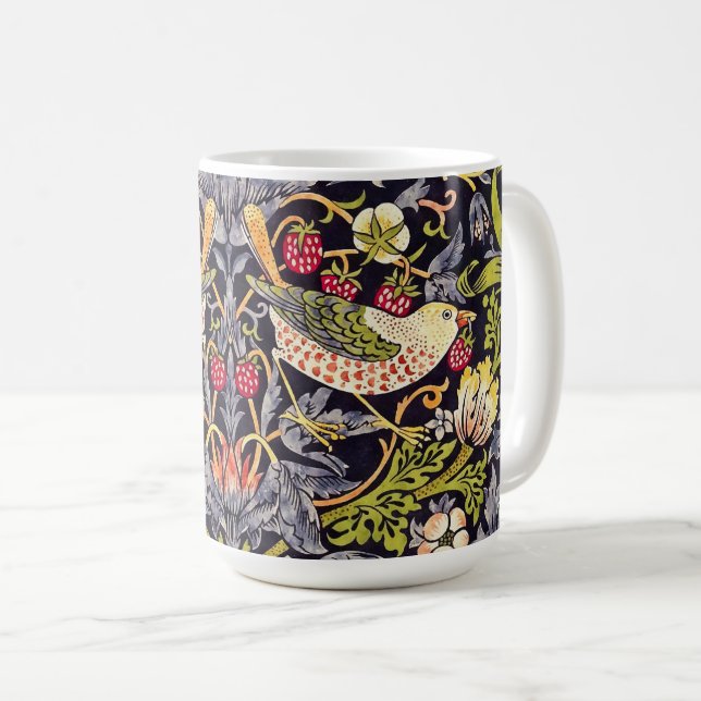 Art nouveau för blommigt för William Morris Kaffemugg (Framsida höger)