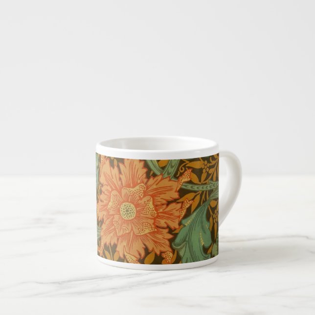 Art nouveau för mönster för William Morris Espressomugg (Framsida höger)