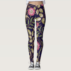 Art nouveau för William Morris söt Briarblommigt Leggings