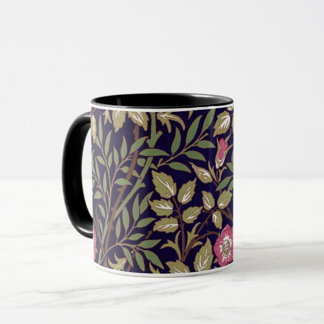 Art nouveau för William Morris söt Briarblommigt Mugg (Framsida vänster)