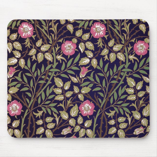 Art nouveau för William Morris söt Briarblommigt Musmatta (Framsidan)