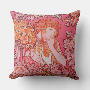 Art nouveau formgivning Dekorativ kudde 20 x 20 tu