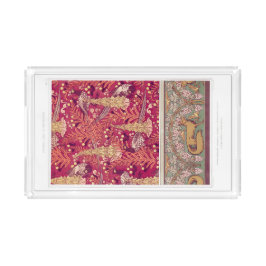 Art nouveau fox pheasant Foxglove verneuil Bricka