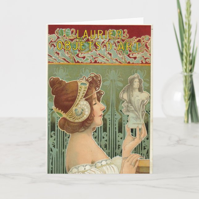 Art nouveau fransk art henri livemont kort (Framsida)