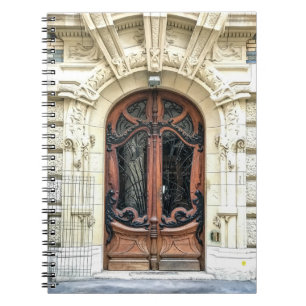 Art nouveau Fransk Door Lavirotte Paris - Anteckningsbok