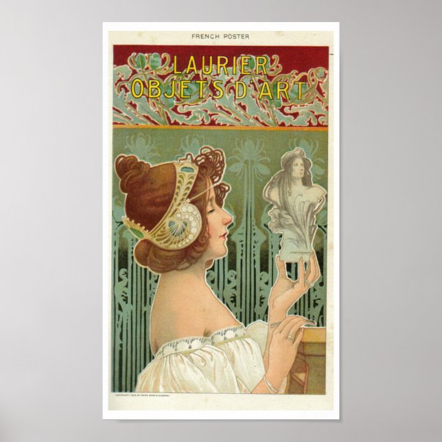 Art nouveau Fransk konst av henri livemont Poster (Framsidan)