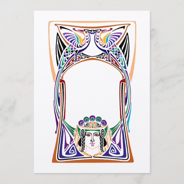 Art nouveau fredsock design (Framsida)