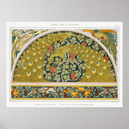 Art nouveau fribodjur grapevines verneuil poster