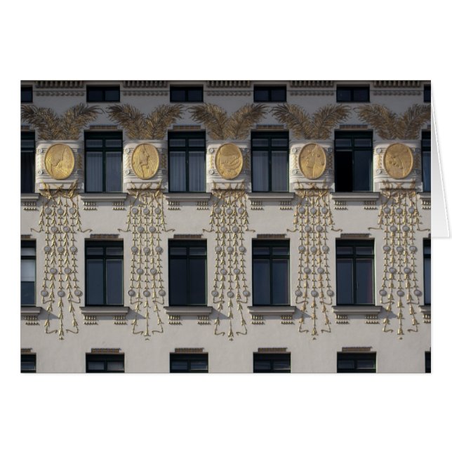 Art nouveau Front Hälsningskort (Framsidan Horizontal)