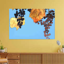 Art nouveau Frost Grapes Canvastryck