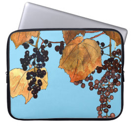 Art nouveau Frost Grapes Laptop Fodral