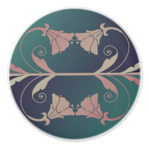 Art nouveau fuschia knopp