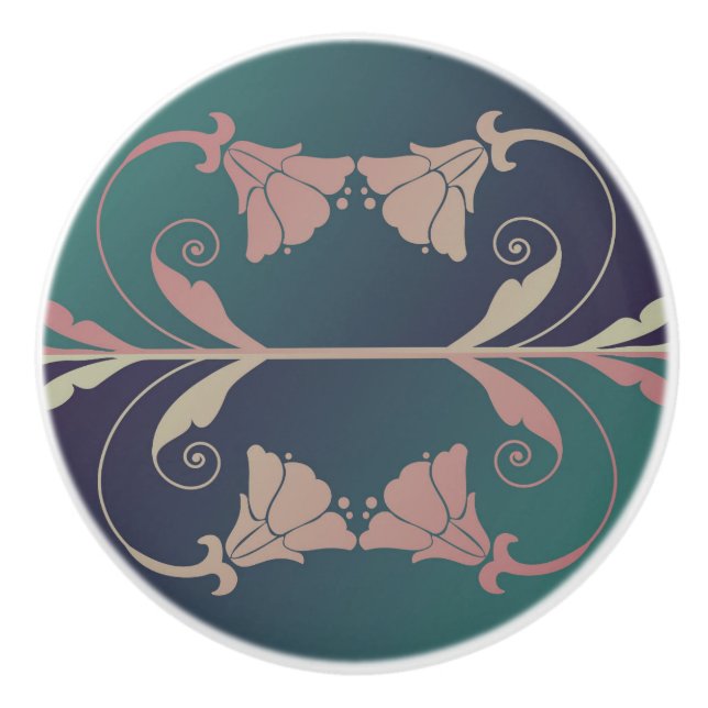 Art nouveau fuschia knopp (Framsidan)