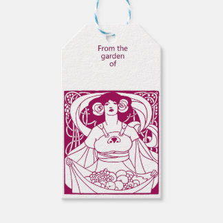 Art nouveau Garden Label Presentetikett