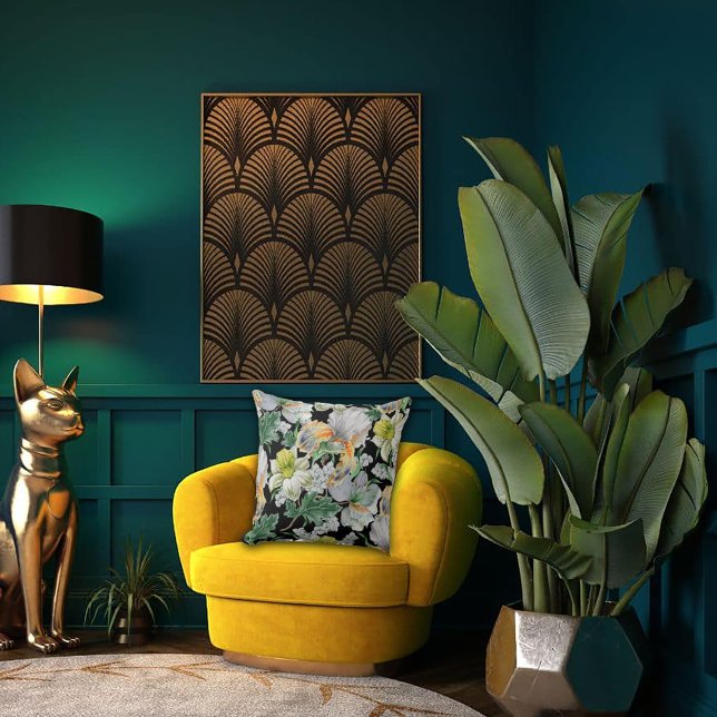 Art Nouveau Garden Muse Design Kudde (Skapare uppladdad)