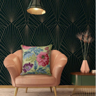 Art Nouveau Garden Muse Design Kudde