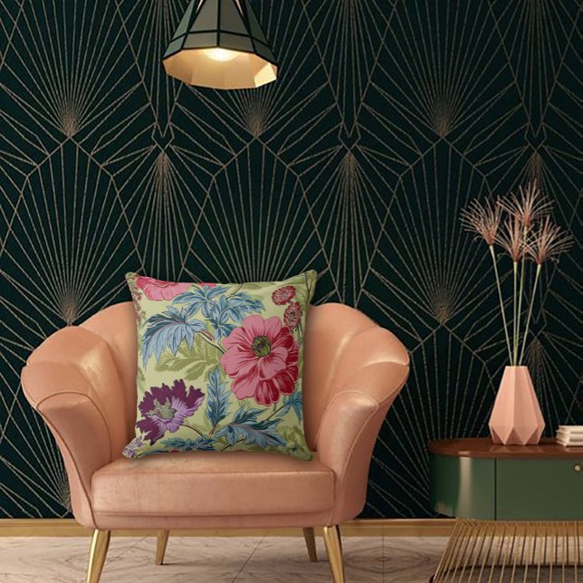 Art Nouveau Garden Muse Design Kudde (Skapare uppladdad)