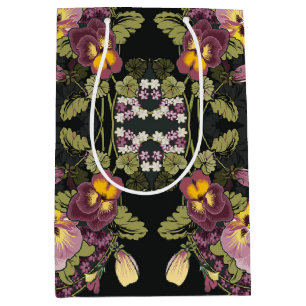 Art nouveau Garden of Pansies Vintage
