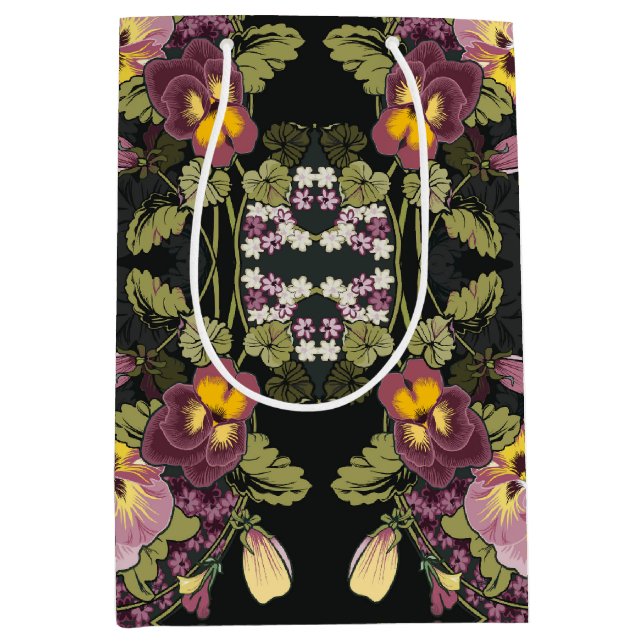Art nouveau Garden of Pansies Vintage (Framsidan)