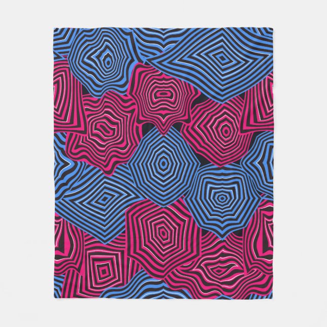 Art Nouveau Geometric Pattern  Fleecefilt (Framsidan)