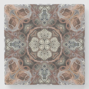 Art nouveau geometriska vintage mönster stenunderlägg