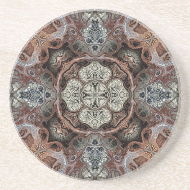 Art nouveau geometriska vintage mönster underlägg (Framsidan)