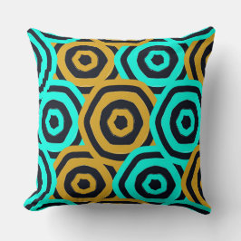 Art Nouveau Geometriskt Mönster Kudde